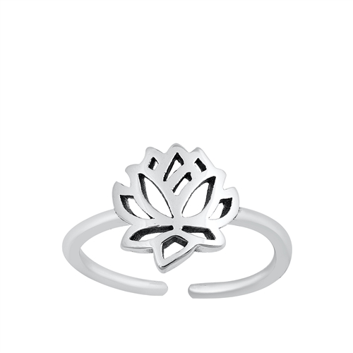 Silver Lotus Toe Ring from Sidney Imports