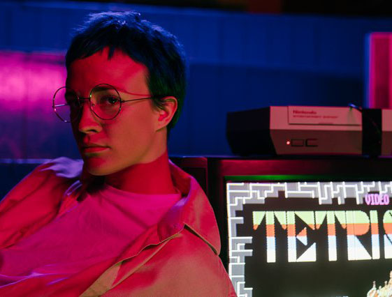 woman in gaming room