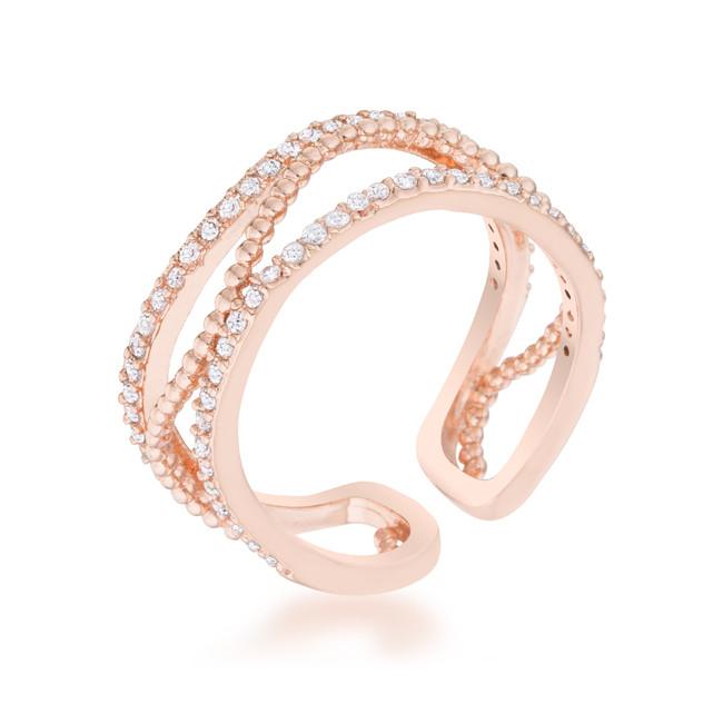 Rose Gold Cuff Ring from Eternal Sparkles