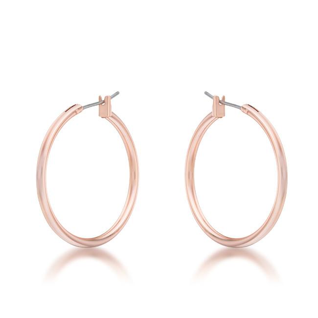 Rose Gold Hoop Earrings from Eternal Sparkles