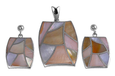 SIlver Mother of Pearl Set from Sidney Imports