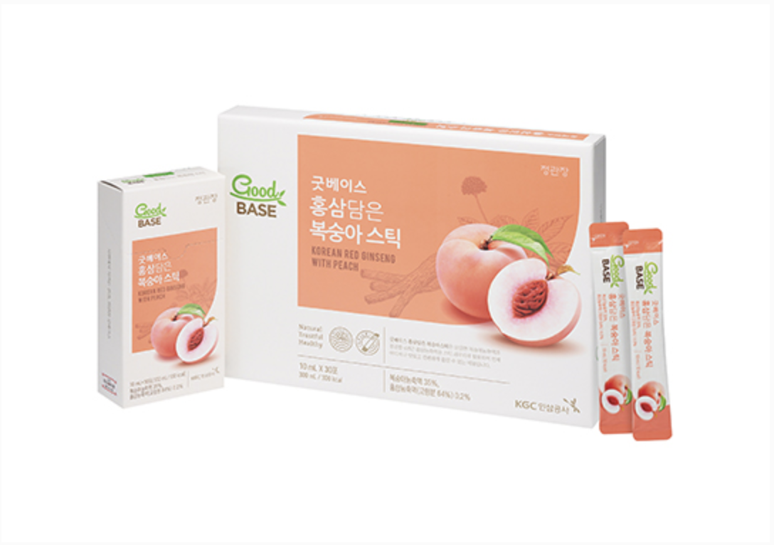 GoodBase Peach Sticks box and pouches