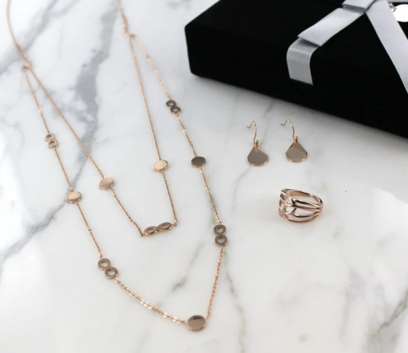 eternal sparkles infinity jewelry set