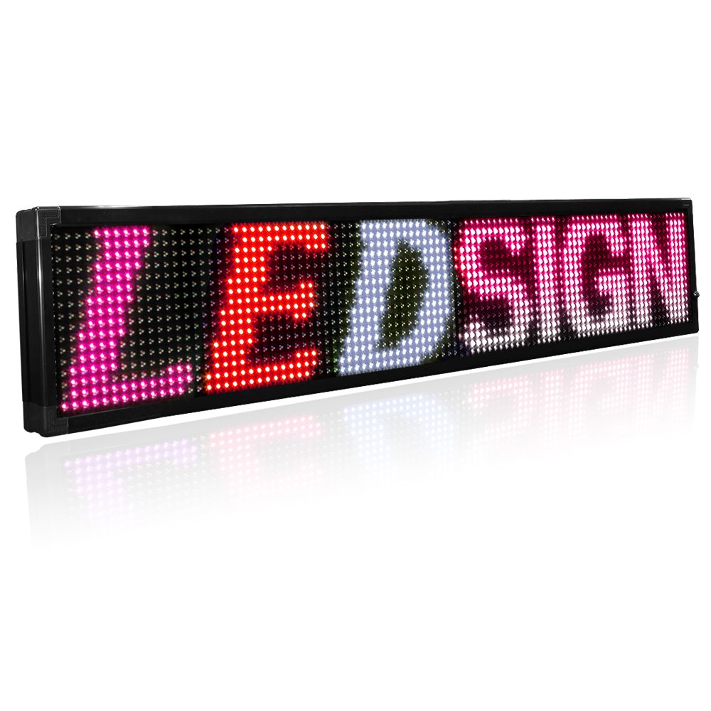 Two-Row scrolling LED sign in RWP from Affordable LED