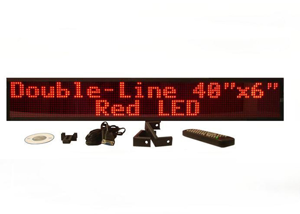 Affordable LED Double Line Indoor Programmable LED Sign 