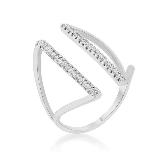 dual white gold ring