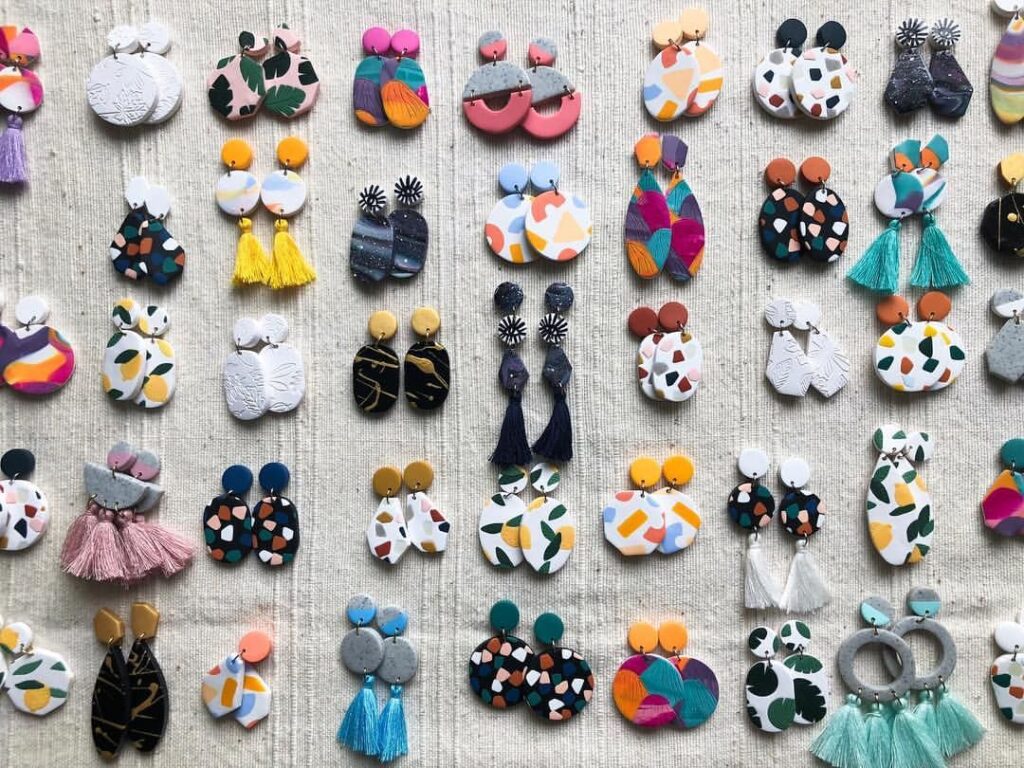 polymer clay earrings