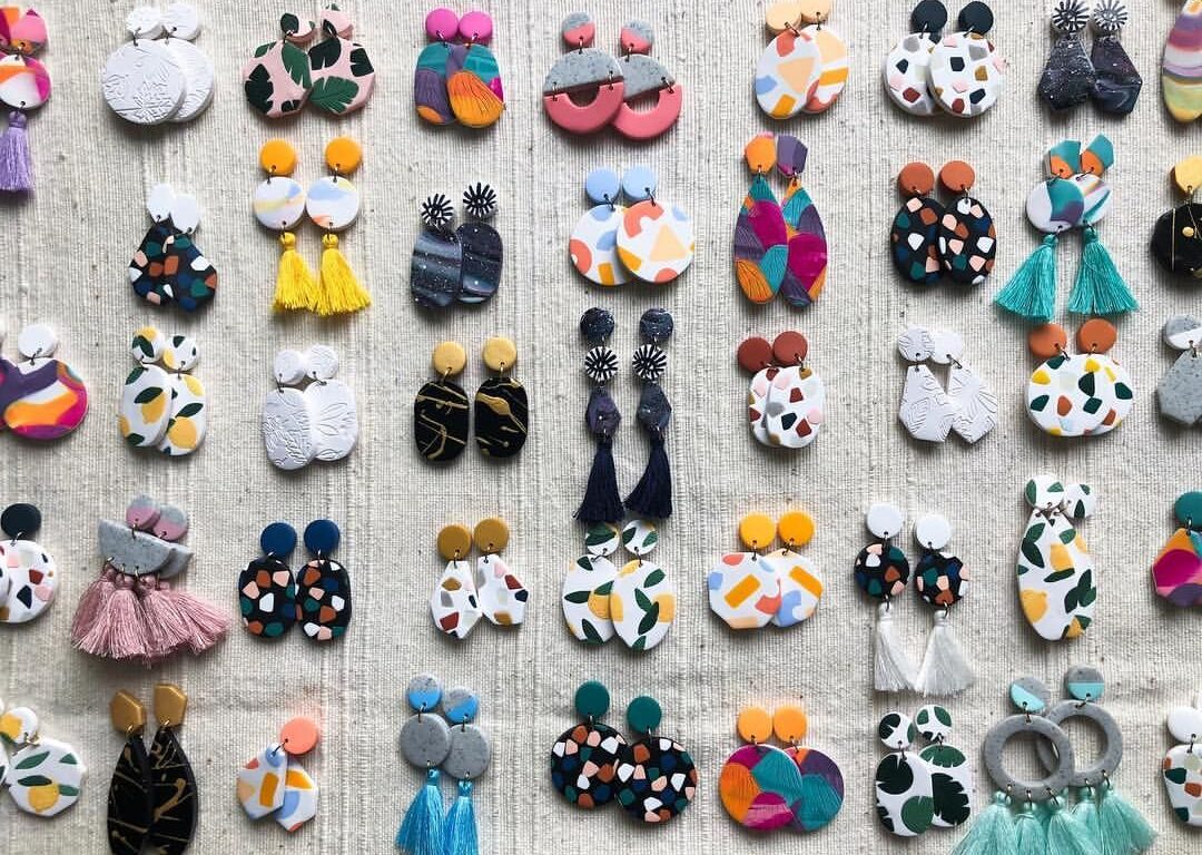 polymer clay earrings