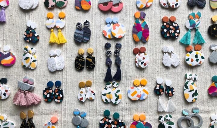 polymer clay earrings