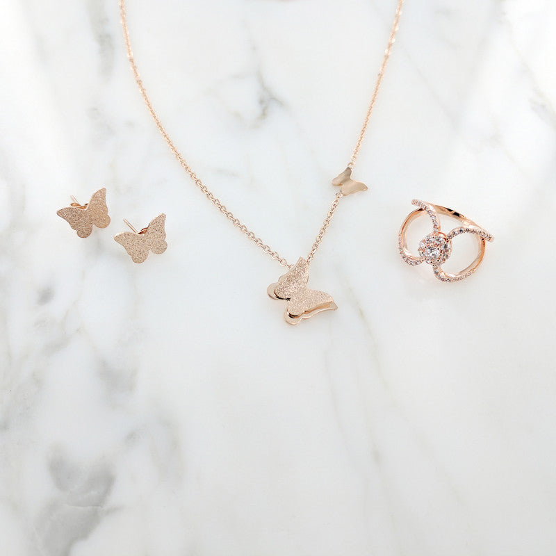 Eternal Sparkles’ Butterfly Jewelry Set