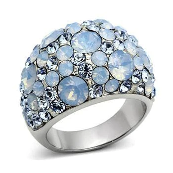 CJG1263 Wholesale London Blue Pave Dome Ring