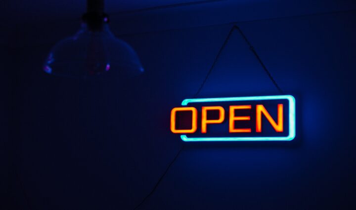 Vertical LED Open Sign from Affordable LED