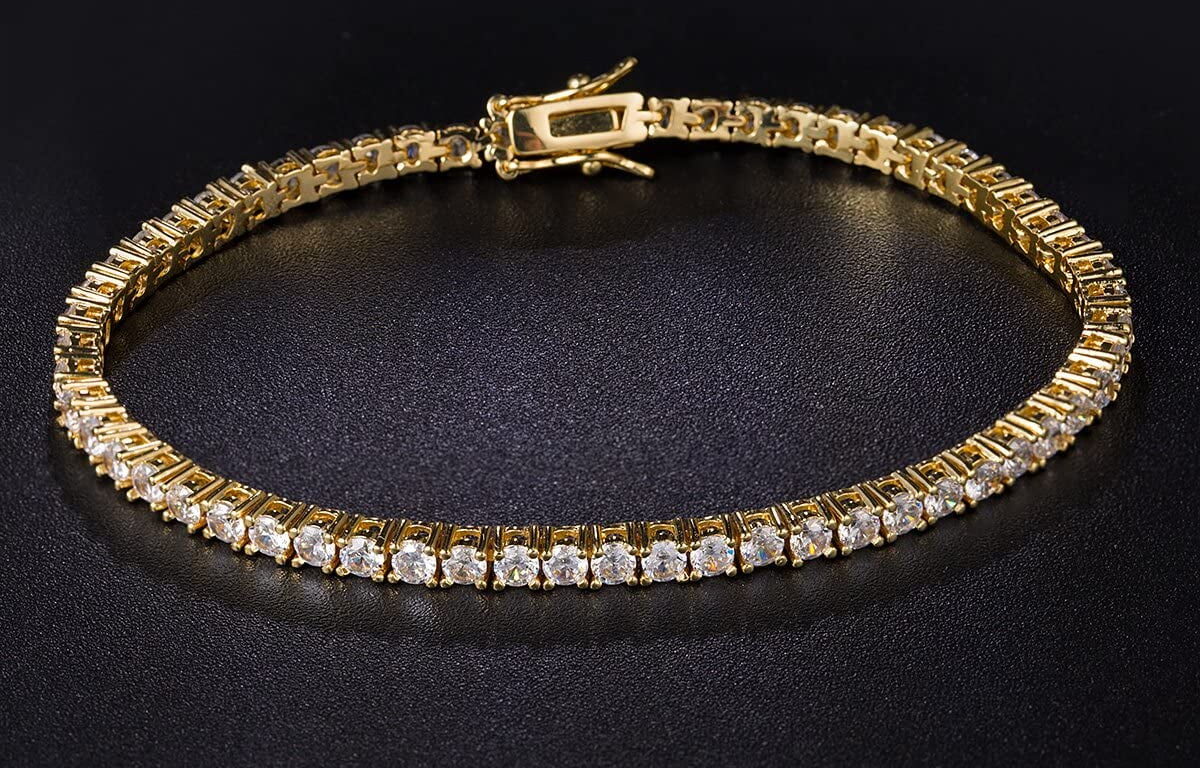 Gold Cubic Zirconia Bracelet