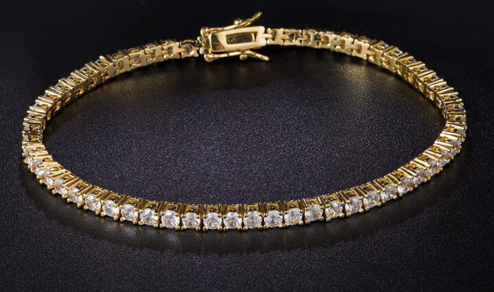 Gold Cubic Zirconia Bracelet