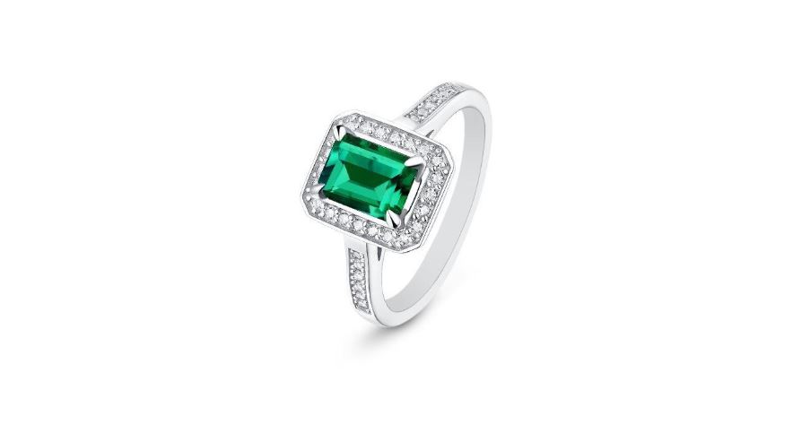 Eternal Sparkles Emerald Moissanite Ring - Affordable Glam You’ll Love (1)