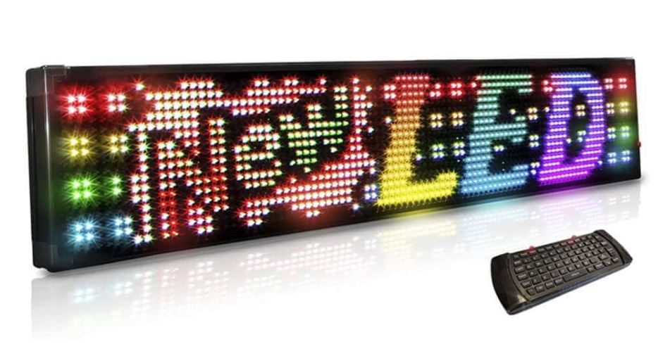 20mm Full Color 1 Row Programmable Scrolling LED Sign