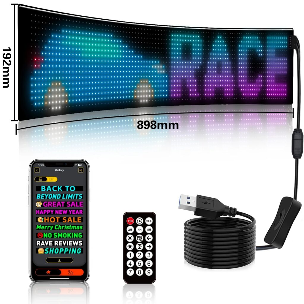 Flexible LED Display Sign with Mobile App Control